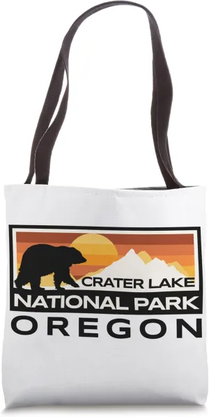 Crater Lake National Park Oregon Nature Bear Outdoors Tote Bag