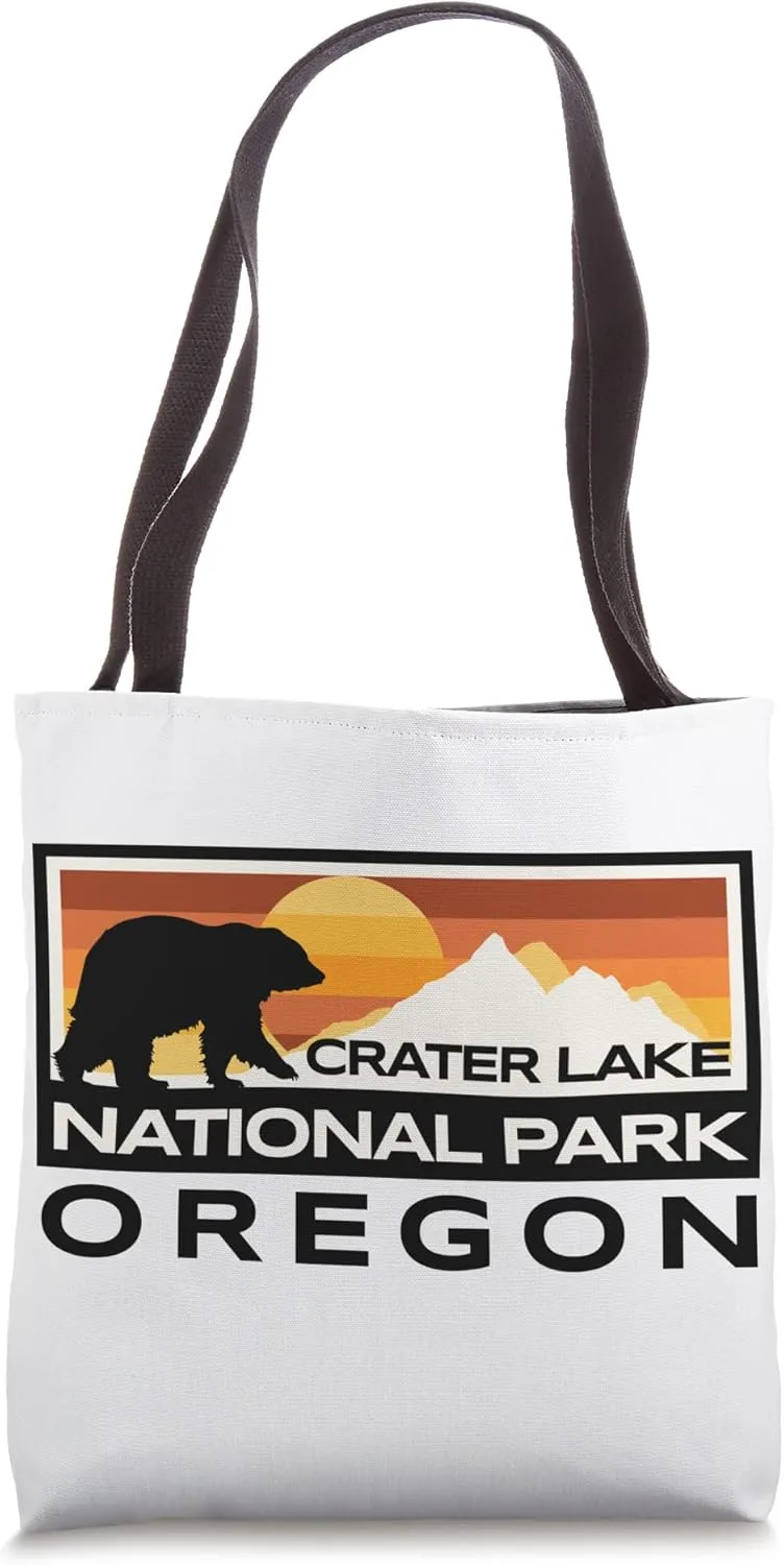 Crater Lake National Park Oregon Nature Bear Outdoors Tote Bag