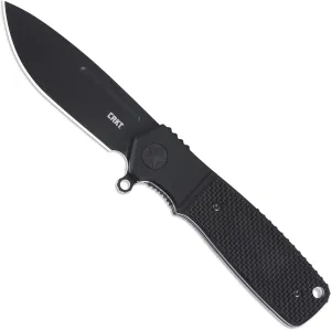 CRKT Homefront Compact Everyday Carry EDC Folding Knife with Liner Lock: S35VN Steel Plain Edge Blade, G10 Handle with Aluminum Bolster, K245KKP