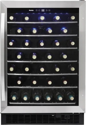 Danby DWC057A1BSS Built In Beverage Center, Single Zone Under Counter Wine Chiller In Stainless Steel - For Kitchen, Home Bar