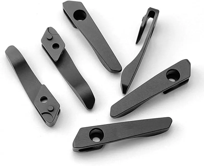 Deep Carry Pocket Clip for Strider SMF SNG, CNC Integrated Titanium Back Clip