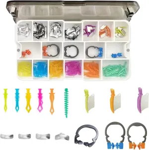 Dental Sectional Contoured Matrix System Set, Dental Matrix Bands, Dental Nickel Titanium Clamping Clip Ring, Dental Interdental Wedges, Dental Placement Pliers, Dental Wedge Knife.-A2-Kit