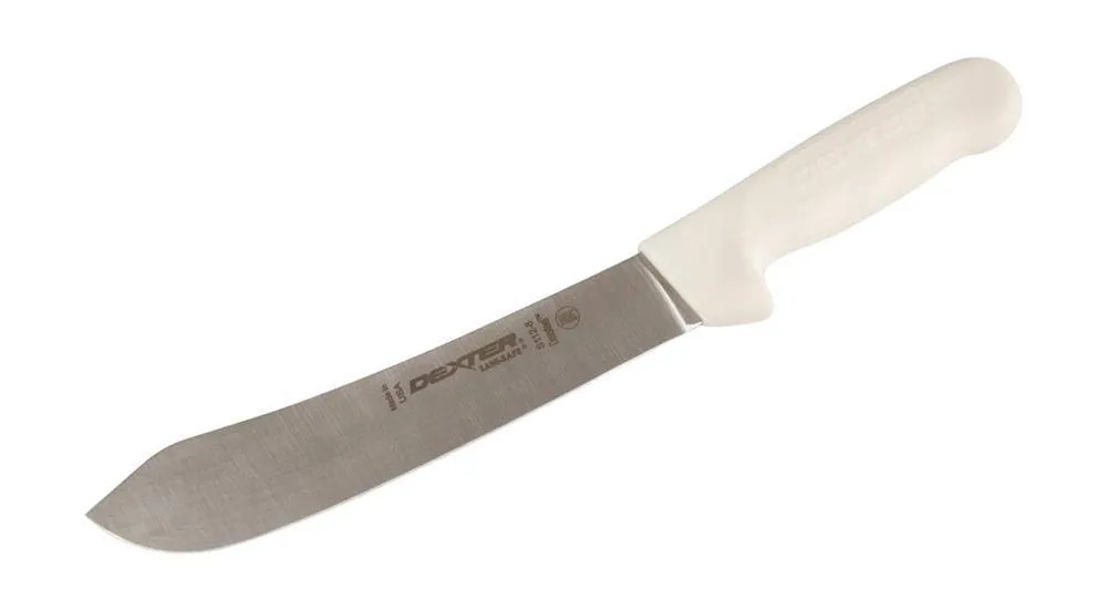 Dexter Outdoors 8" Butcher Knife, S112-8PCP, SANI-SAFE series,White