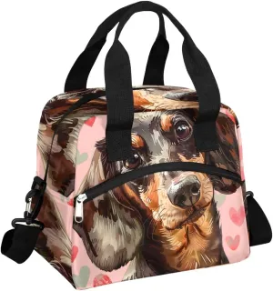 Dog Lunch Bag Dog Lunch Bag Reusable Lunch Box Leak Proof Cooler Bag With Adjustable Shoulder Strap