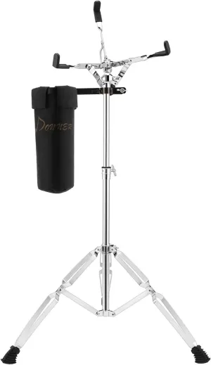 Donner Snare Drum Stand, Adjustable Snare Stand Double Braced Extended with Drum Stick Holder Fit 10''-14'' Dia Drums, Drum Pads, Height Range 26-40 Inches
