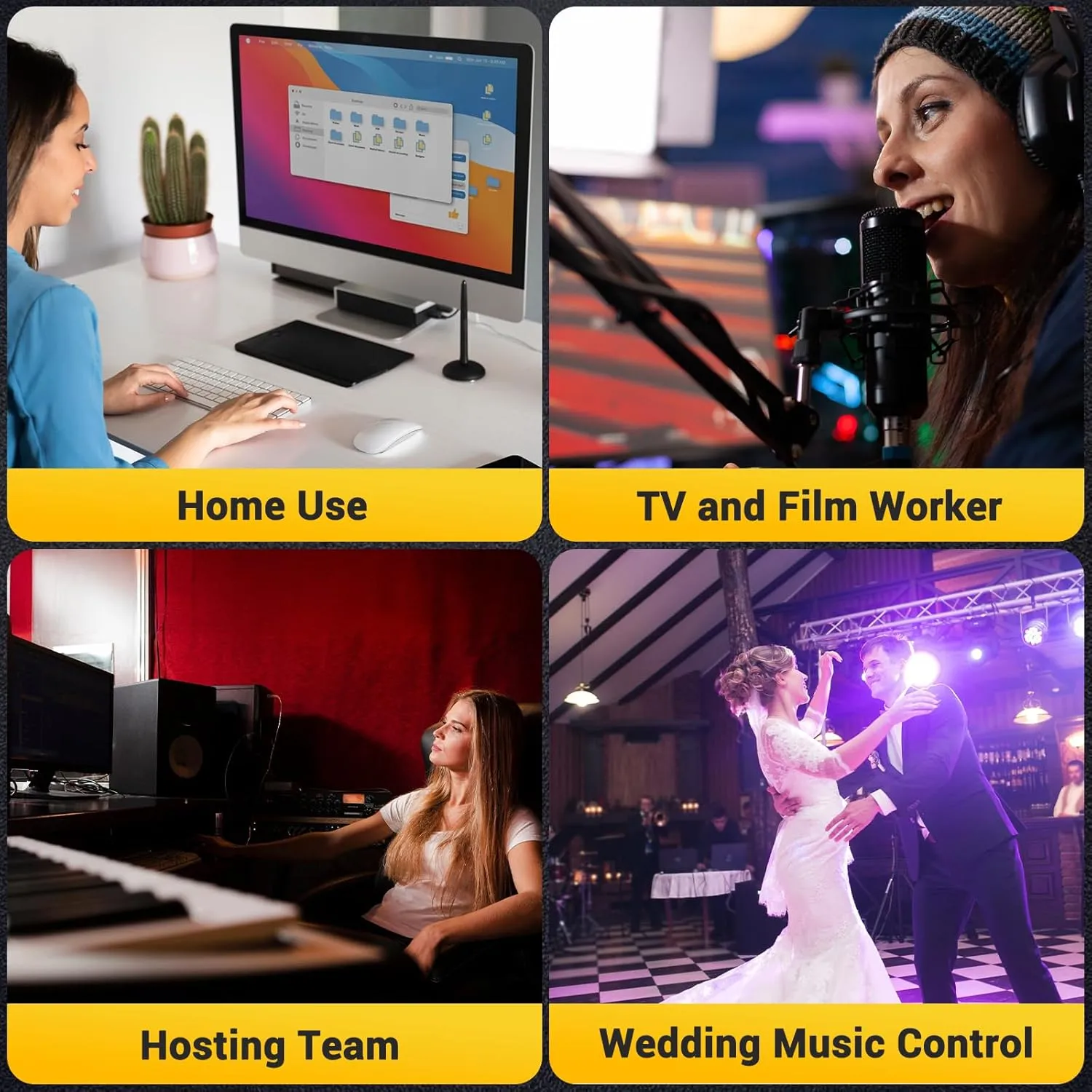 DROK USB Volume Knob, Big PC Computer Speaker Volume Control Audio External USB Volume Control Knob with 1-Key Mute Function Support Win7 8 10 XP Mac Vista Android, Black