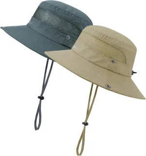 Durio Kids Sun Hats - UPF 50  Wide Brim Sun Protection for Boys & Girls
