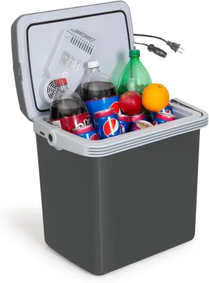 Electric cooleK-Box Electric Cooler and Warmer for Car and Home - 34 Quart (32 Liter) - Dual 110V AC House and 12V DC Vehicle Plugs