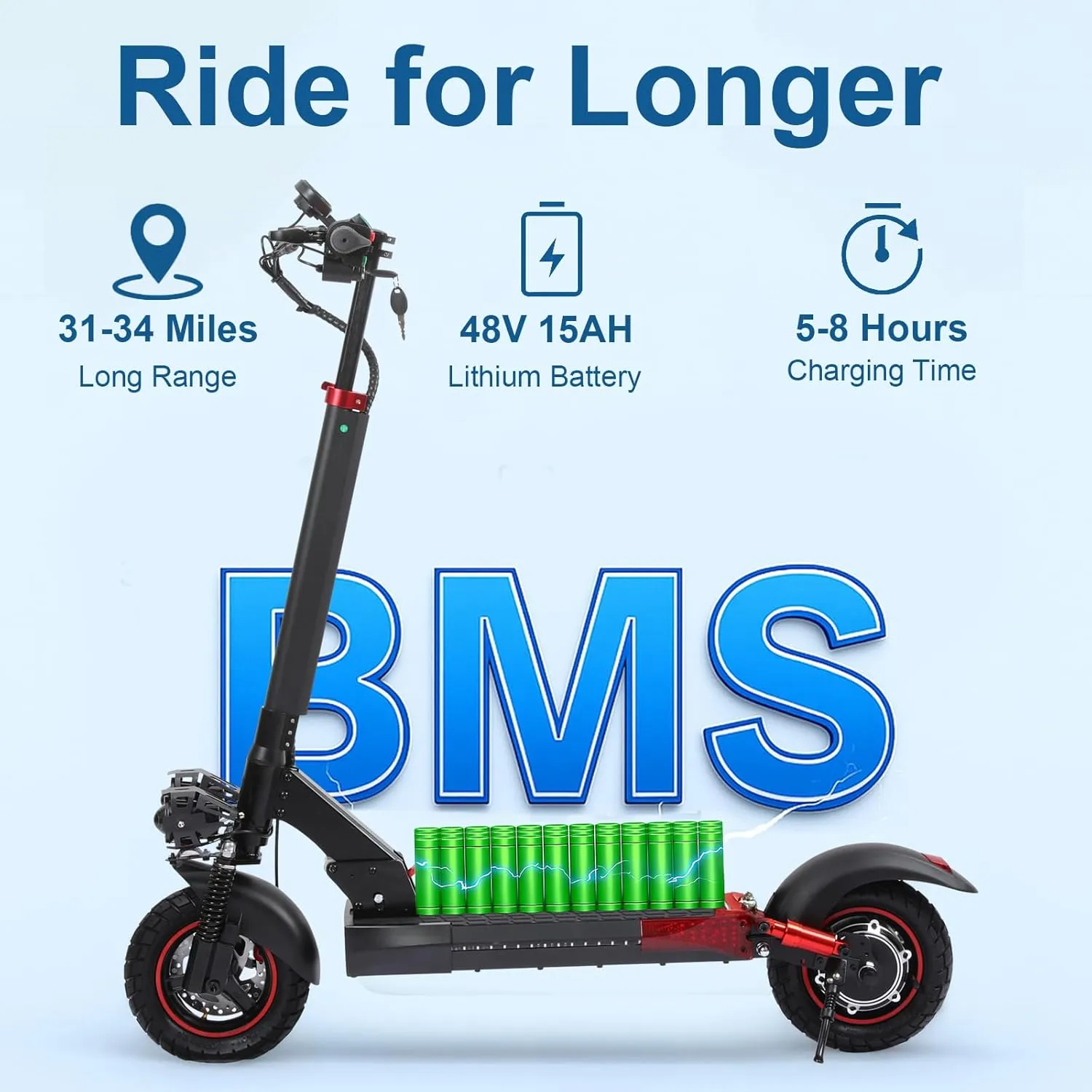 Electric Scooter Adults,28-50 MPH Top Speed,31-56 Miles Long Range,18/21/60AH Battery,10''-14''All-Terrain Tires,Electric Scooter with Seat & Dual Suspension Braking System