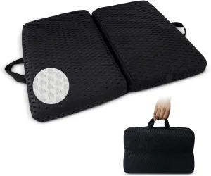 Esme L&H Portable Stadium Seat Cushion, Ligheweight Travel Seat Cushion for Airplane, Foldable & Soft, Breathable 3D Mesh Fabric Stadium Seats for Bleachers, Flights, Camping, Office