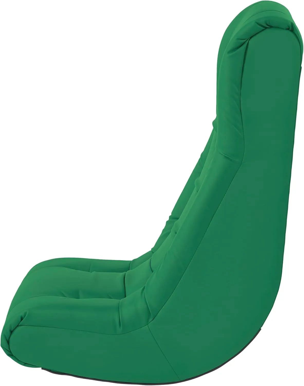 Factory Direct Partners Soft Tufted Floor Rocker - Cushioned Ground Chair for Kids Teens and Adults - Great for Reading, Gaming, Meditating, TV - Green, 10488-GN