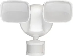 Feit Electric LED Outdoor Waterproof Security Flood Light - Motion Sensor - Dusk to Dawn - Hardwired - 5000K Daylight - 2000 Lumen | White