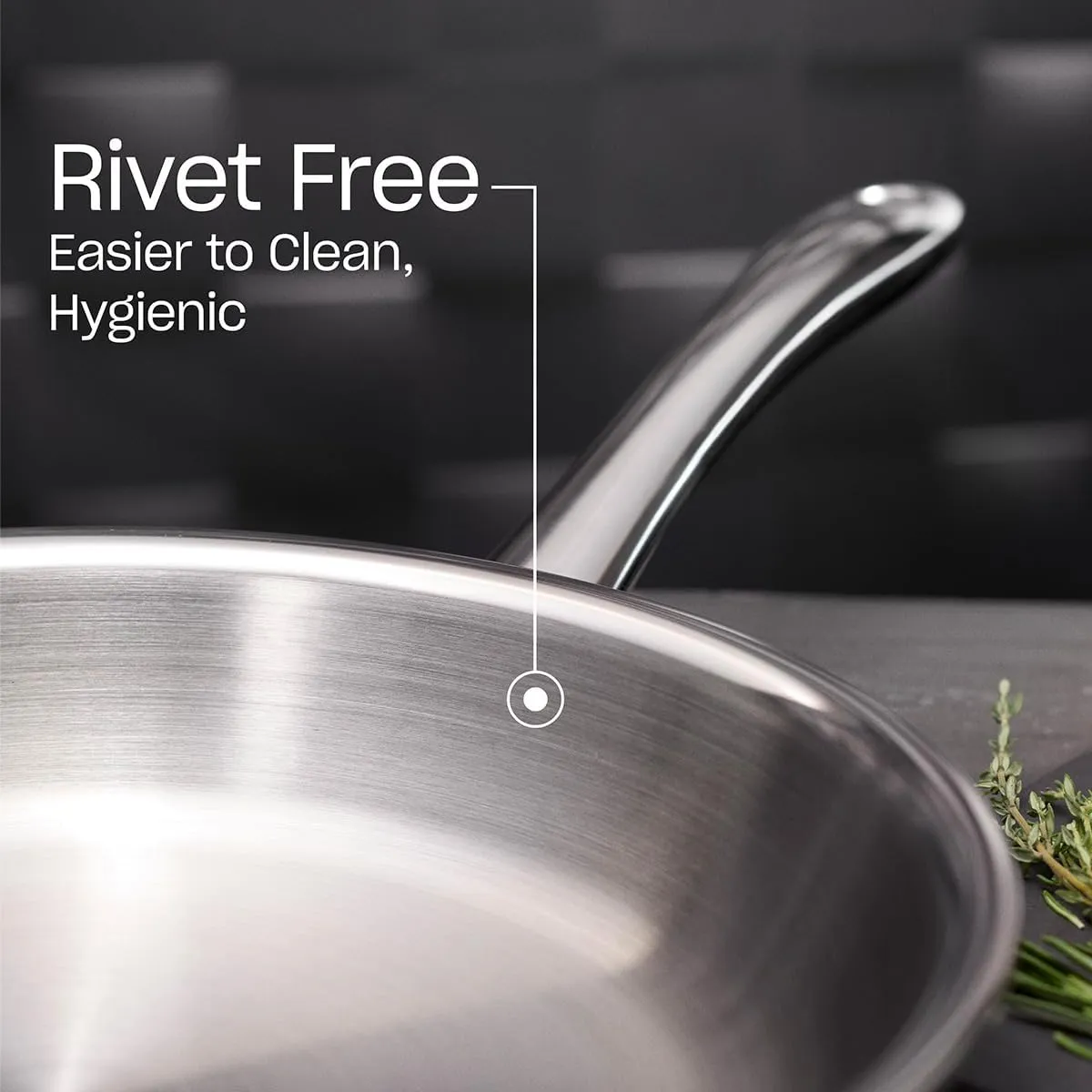 Fissler M5 Pro-Ply 5-ply Stainless Steel Frying Pan, 8 Inch