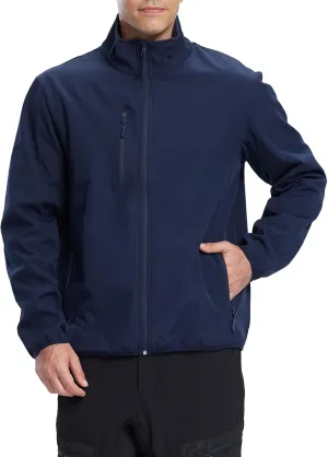 fit space Men's Athletic Insulated Jacket Lightweight Fleece Outerwear Windbreaker Running Cycling Hiking