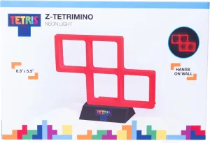 Fizz Creations Tetris Tetrimino Red Z Light Great Retro Gaming Gift. Removable Stand USB Powered Option to Mount on Wall. Classic Gameboy Tetris Neon Light Creates The Perfect Ambient Light