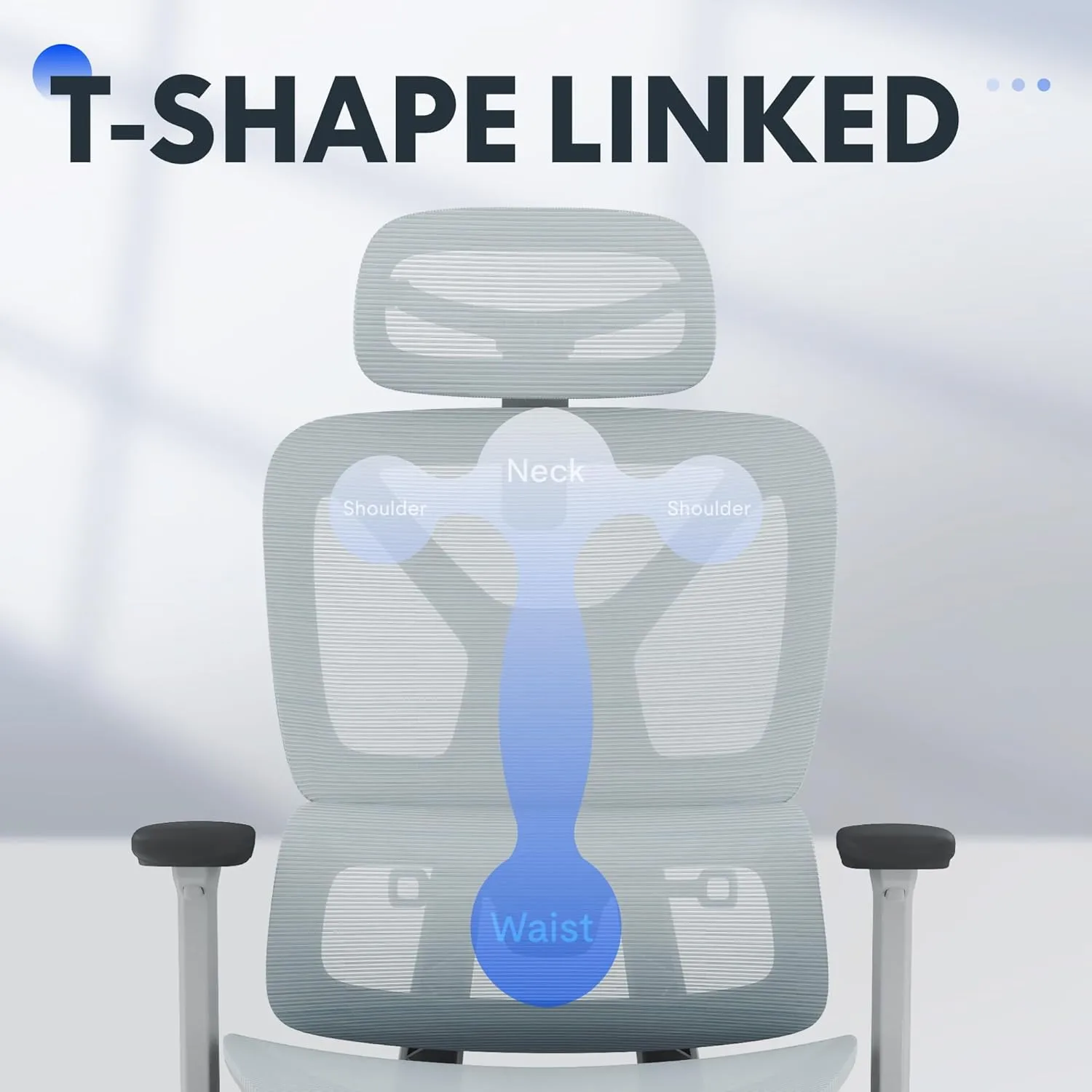 FLEXISPOT Premium Ergonomic Office Chair with Footrest- Adjustable 3D Armrests, Dynamic Lumbar Support, Recline & Tilt Function, Mesh Seat, for Home & Office Use, OC4-SD Blue