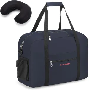 For Allegiant Spirits American Alirlinea 16X14X7 Inches Personal Item Under Seat Duffel Bag With Air Pillow And USB Port (Navy）