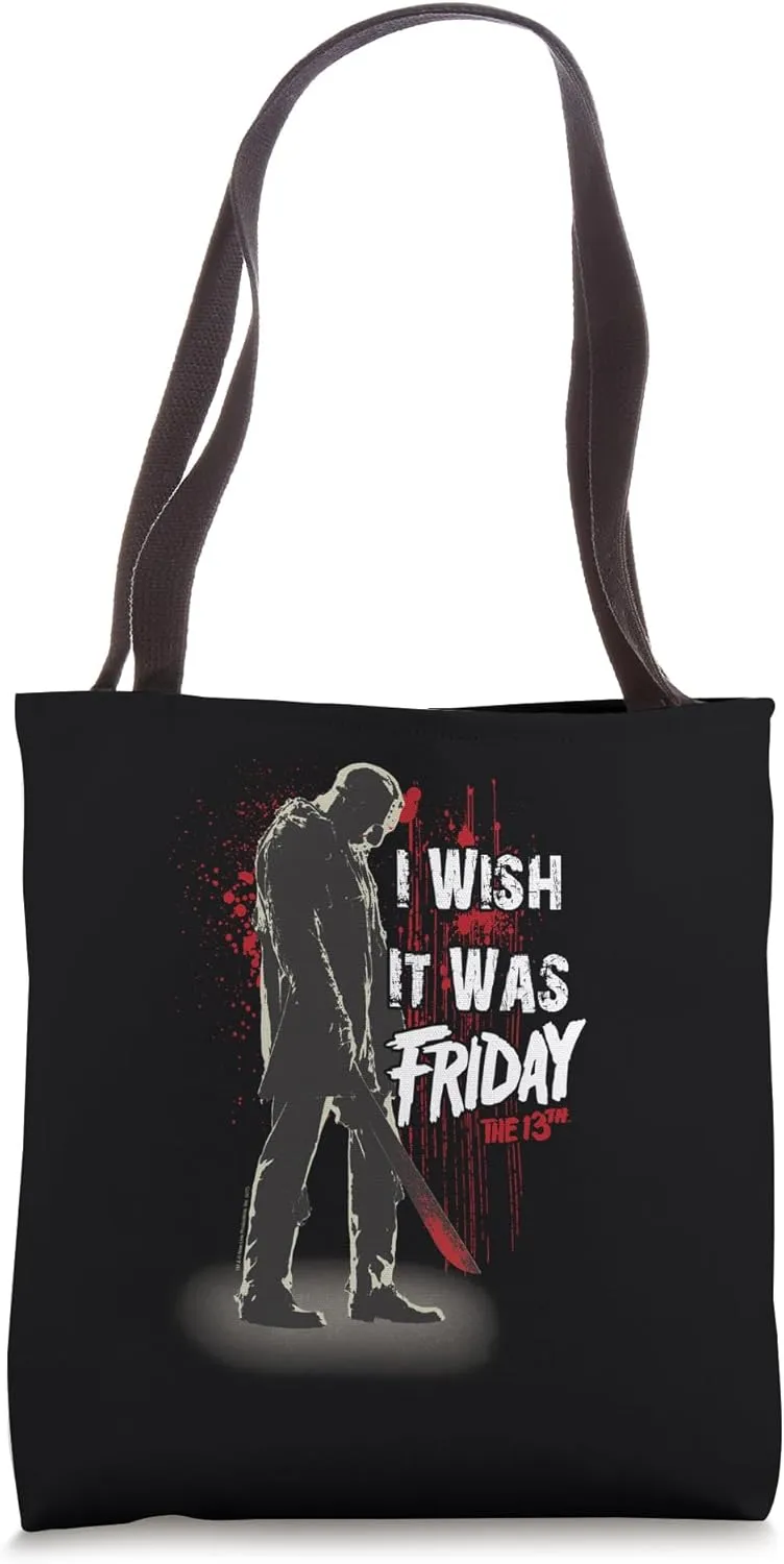 Friday the 13th Jason I Wish It Was Friday Tote Bag