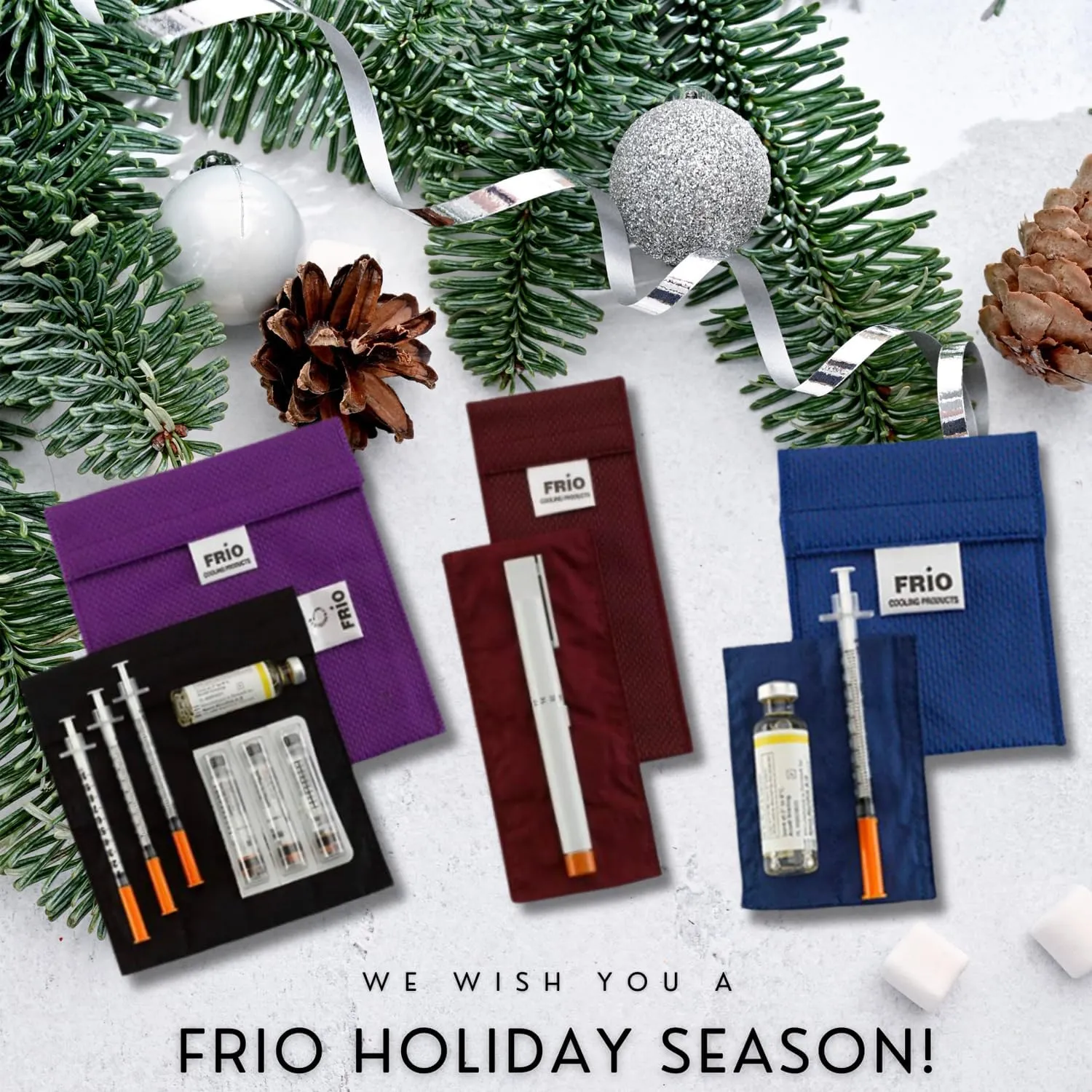 FRIO Large Cooling Wallet - Insulin Cooler for 45 Hours of Stress Free On The Go Cooler Bag - Burgundy
