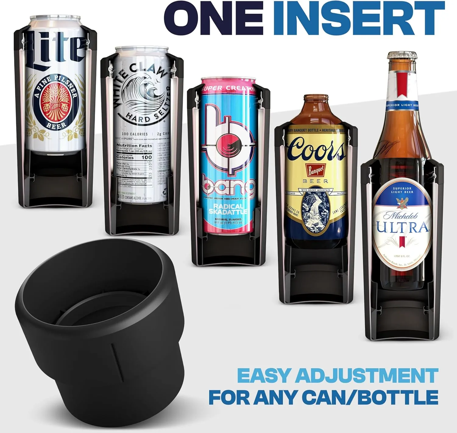 Frost Buddy Universal XL Can Cooler - Fits All - For 12, 16, 20, and 24 ounce Bottles - Insulated Double-Walled Stainless Steel (Copper Kiss)
