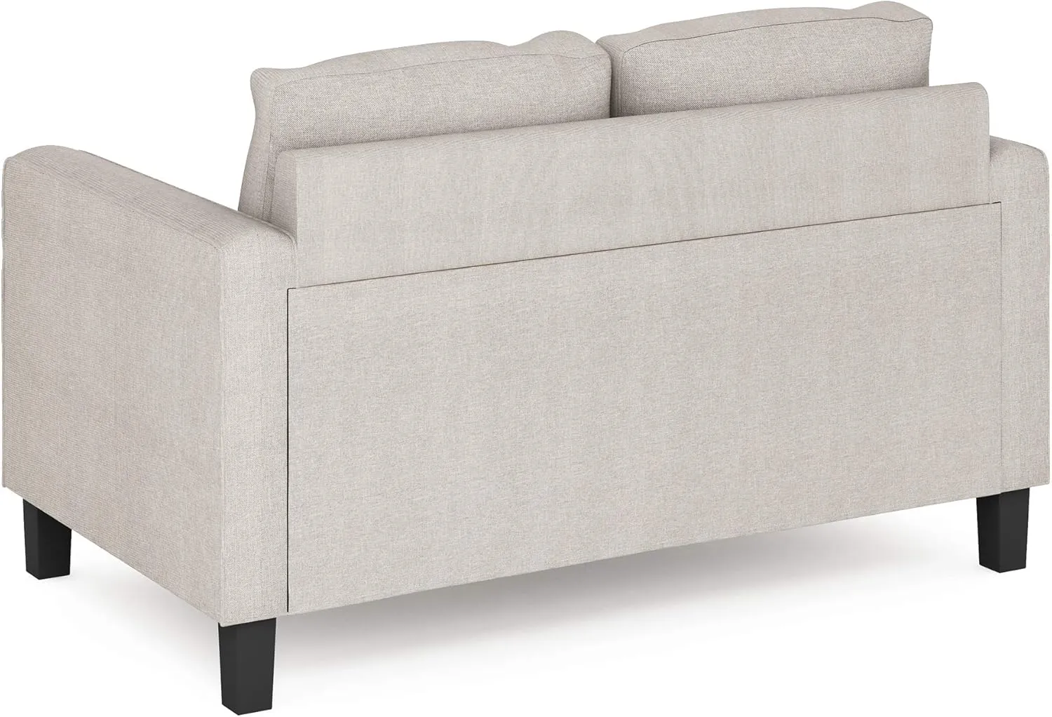 Furinno Bayonne Modern Upholstered Loveseat/Sofa Couch for Living Room, Fog