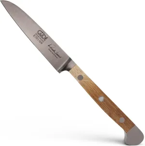 Güde Alpha Barrel Oak Series Paring Knife With Oak Wood Handle 3-In, Made in Solingen, Germany Since 1910
