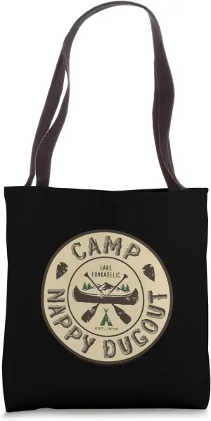George Clinton Camp Nappy Dugout Lake Funkadelic Circle Logo Tote Bag