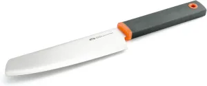 GSI Outdoors Santoku 6" Chef Knife, Compact Stainless Steel Knife with Protective Sheath for Camping, Picnics & BBQs
