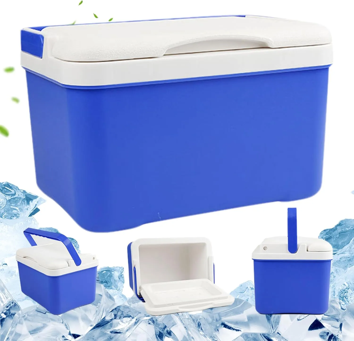 Hard Cooler Cooler 6-Liter Capacity Small Cooler Portable Hard Cooler with 110° Swing Handle Keeps Contents Cool or Warm Great for Camping Beach Picnic Breastmilk Preservation