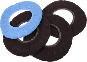 Healifty 4pcs Toilet Mat Blue Seat Covers Black Pouf Foldable Potty Washable Toilet Pads Breathable Toilet Cover Toilet Cushion Non Bathroom Cover (Random Color)