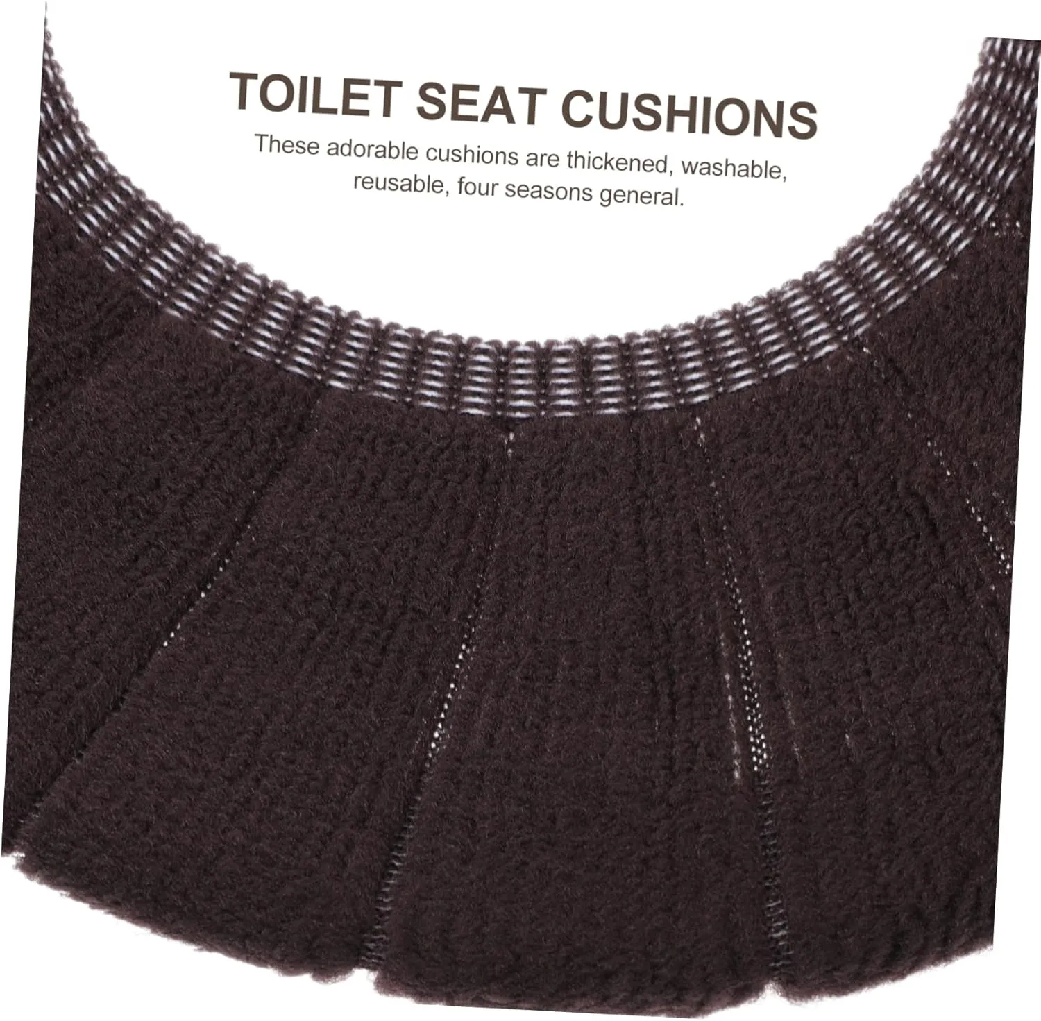 Healifty 4pcs Toilet Mat Blue Seat Covers Black Pouf Foldable Potty Washable Toilet Pads Breathable Toilet Cover Toilet Cushion Non Bathroom Cover (Random Color)