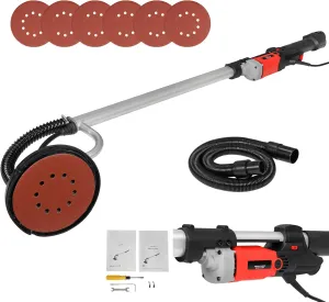 HomGarden 800W Drywall Sander Drywall Vacuum Adjustable Electric Variable Speed Foldable Sander w/6 Sand Pads
