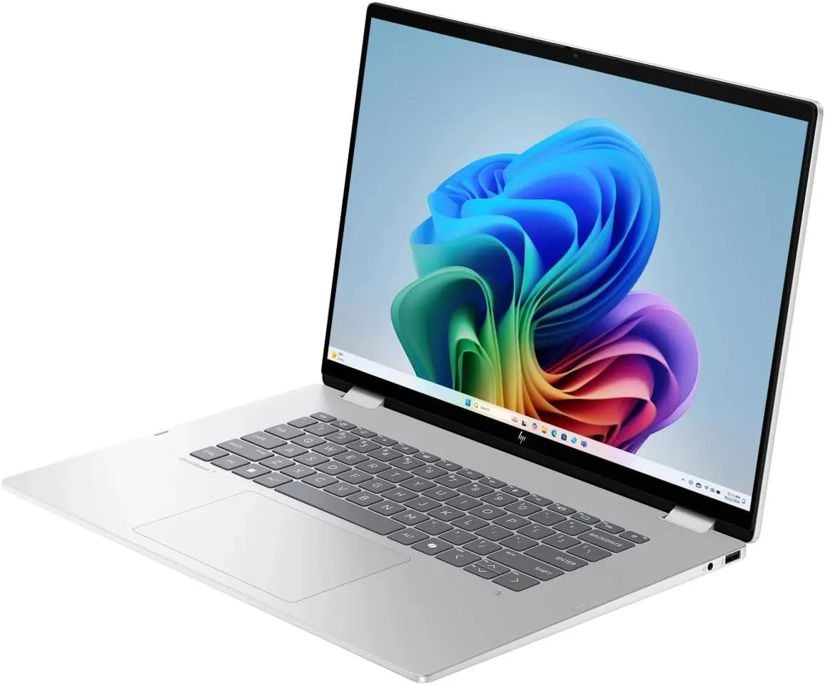 HP 2025 Laptop | OmniBook 7 Flip 2-in-1 | 16" 2880x1800 Touch | Intel-8 Core Ultra 7 258V | 32GB LPDDR5 | 4TB SSD | Windows 11 Pro | Wi-Fi 7 - BT 5.4 - Backlit KB - 5MP IR Camera - Glacier Silver