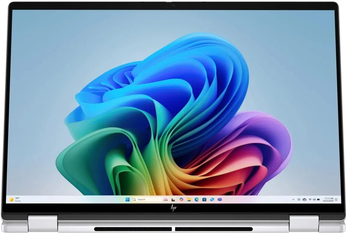 HP 2025 Laptop | OmniBook 7 Flip 2-in-1 | 16" 2880x1800 Touch | Intel-8 Core Ultra 7 258V | 32GB LPDDR5 | 4TB SSD | Windows 11 Pro | Wi-Fi 7 - BT 5.4 - Backlit KB - 5MP IR Camera - Glacier Silver
