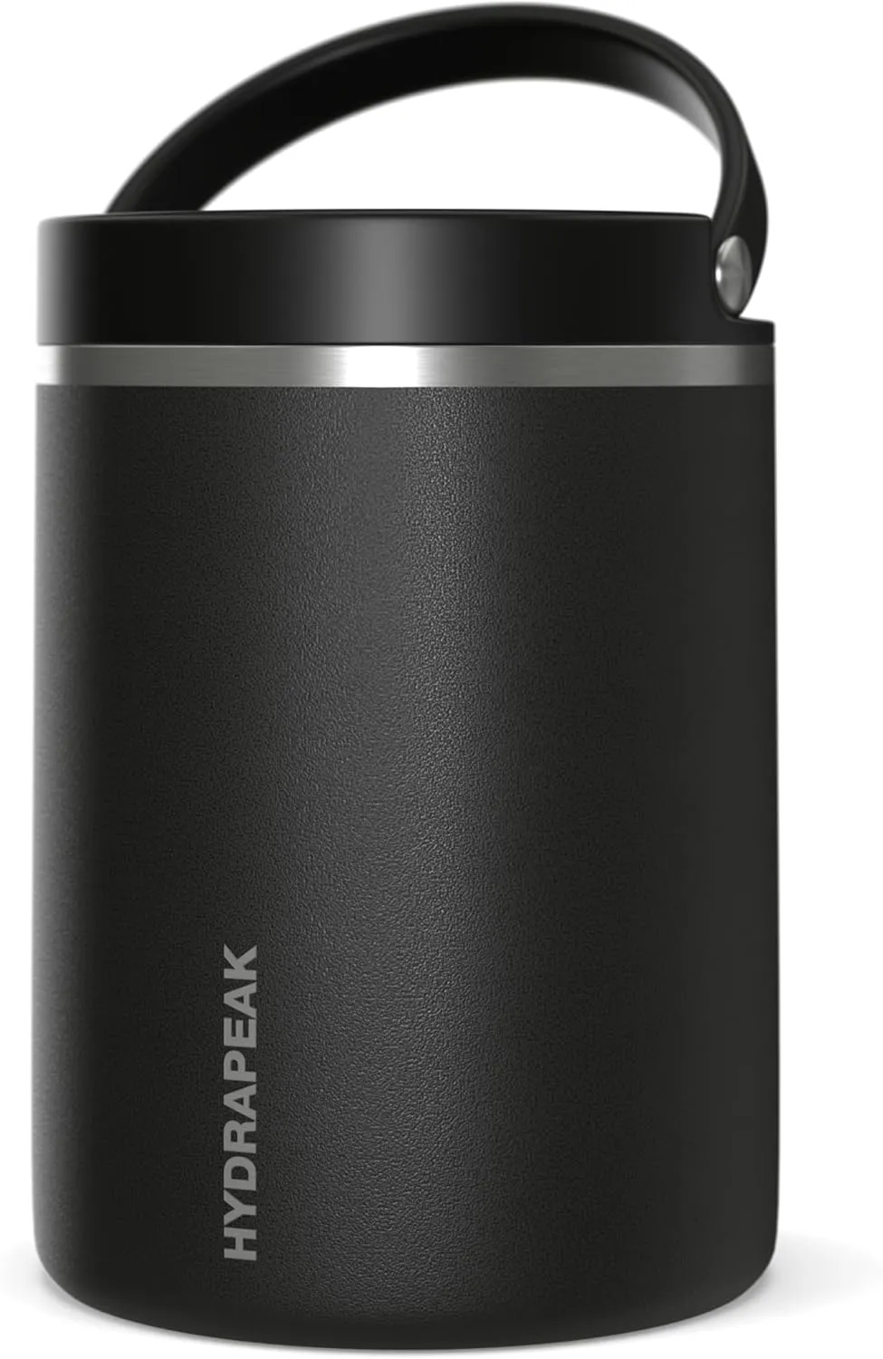 Hydrapeak 32oz Stainless Steel Vacuum Insulated Thermos Food Jar | Thermos for Hot Food and Cold Food, Wide Mouth Leak-Proof Soup Thermos for Adults, 10 Hours Hot and 16 Hours Cold (Black)