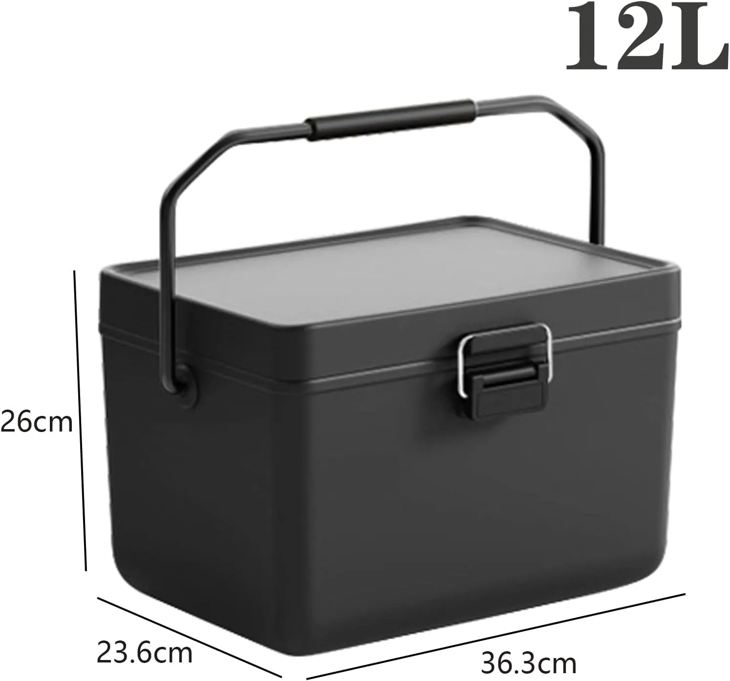 Ice Box,Cooler Box,PU Foam Insulation,Stays Cool for up to 48 Hours,Ideal for Camping,Anglers and Travelling,12L