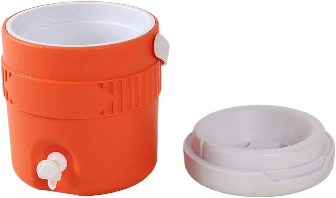Ice Water Dispenser - Camping Cooler | 3.8L Insulated Drink Dispenser with 24-Hour Cold Retention, Portable Beverage Server for Outdoor Events, Picnics & Beach Parties, Serveware for Water,