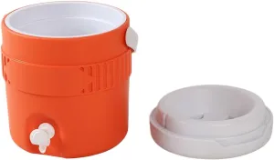 Ice Water Dispenser - Camping Cooler | 3.8L Insulated Drink Dispenser with 24-Hour Cold Retention, Portable Beverage Server for Outdoor Events, Picnics & Beach Parties, Serveware for Water,