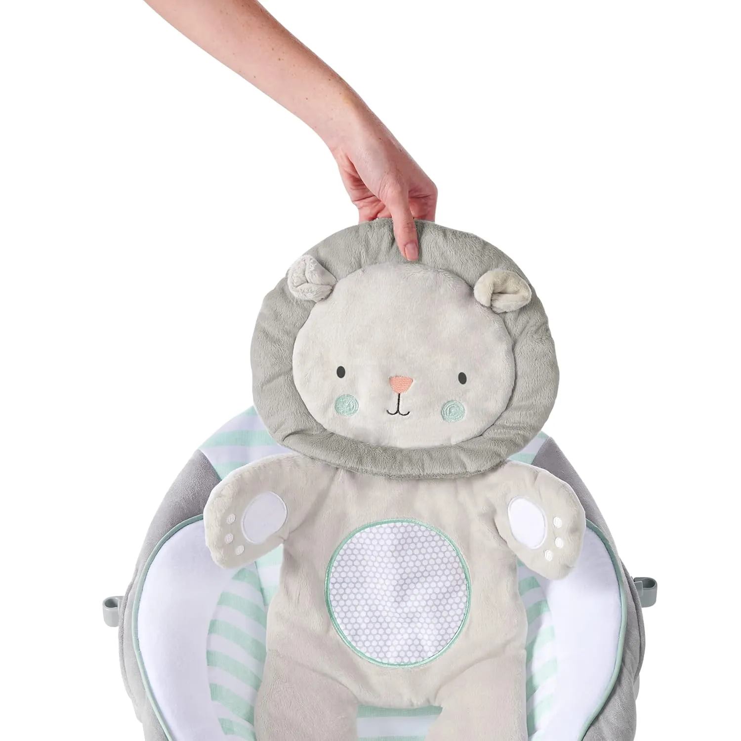 Ingenuity Baby Bouncer Seat with Vibration and Music - Landry The Lion