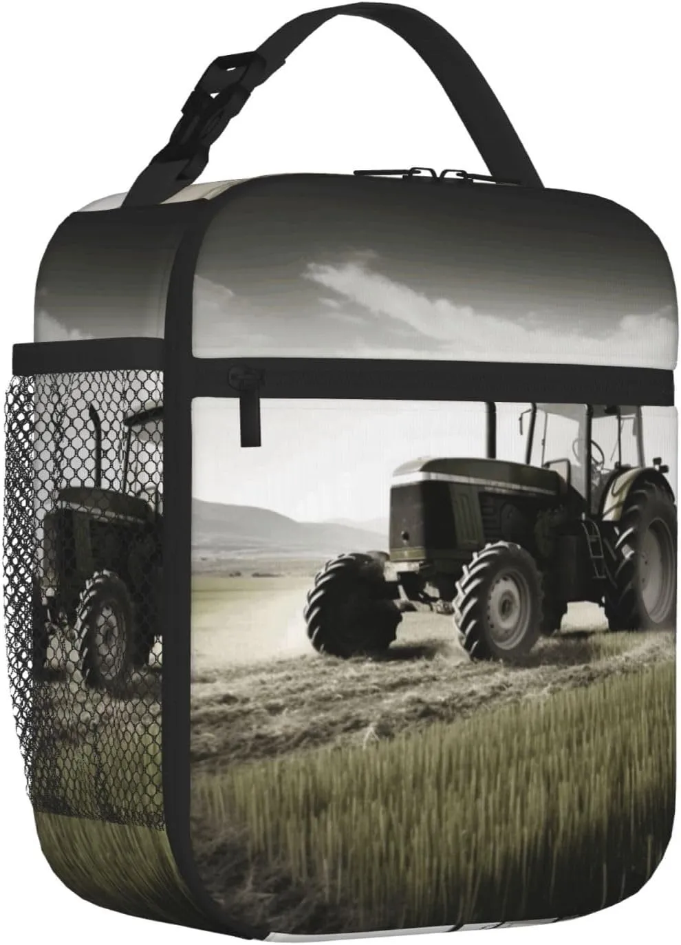 Insulated Lunch Bag for Women Men Tractor Agriculture Tranquil_76680268 Lunch Box Reusable Lunch Tote Bag for Work Picnic Travel