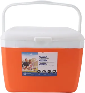 Insulated Portable Cooler, 13L Leakproof Outdoor Cooler Box, Portable Insulated Cooler with Carry Handle Leakproof Hard Cooler Ice Packs for Picnics Grill Camping Fishing