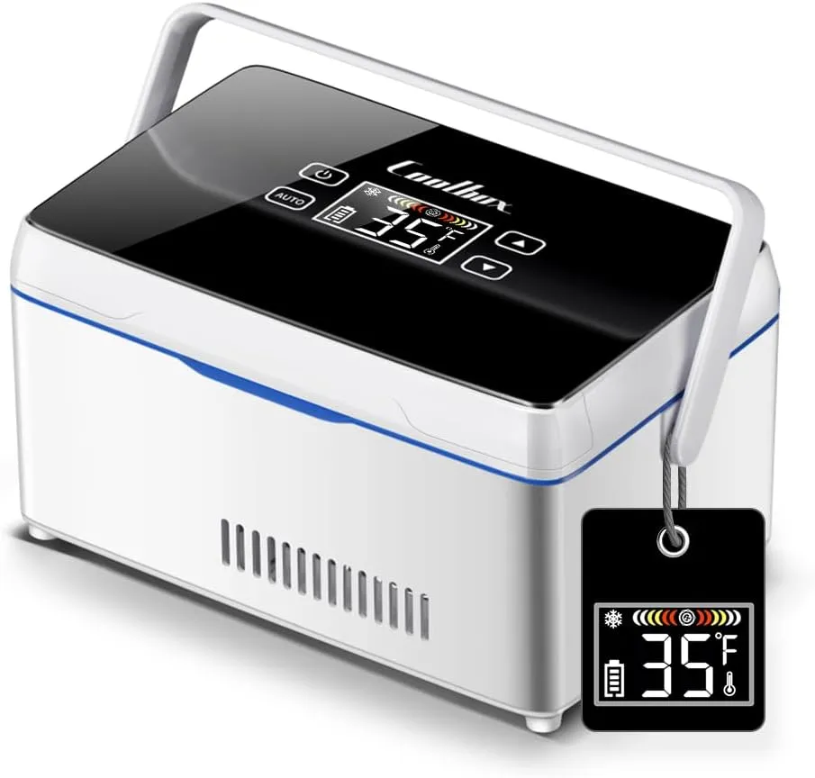 Insulin cooler travel box,Mini insulin travel case,medicine cooler,Portable Diabetic Box Keeping Cooling35℉ ~ 46 ℉ car Cooler Box,LED Display (Fahrenheit)