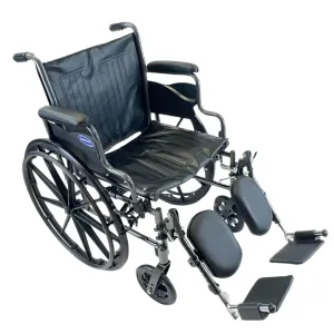 Invacare Essentials Tracer SX3 Wheelchair, Foldable, Elevating Legrests & Desk Length Arms, 18 Inch Seat