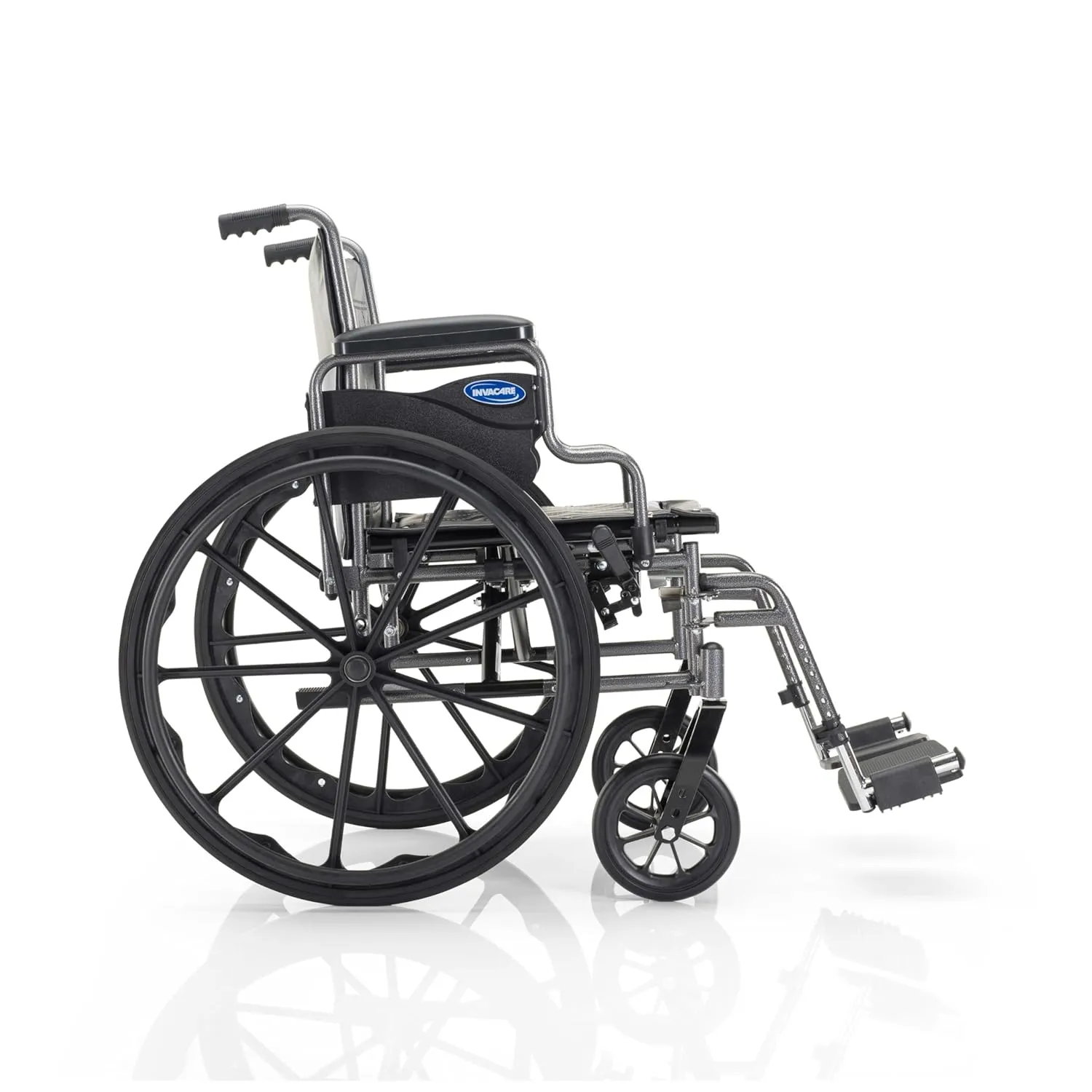 Invacare Essentials Tracer SX3 Wheelchair, Foldable, Swing-Away Footrests & Desk Length Arms, 20 Inch Seat