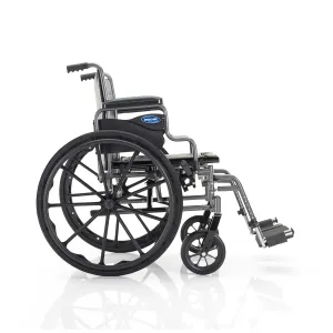 Invacare Essentials Tracer SX3 Wheelchair, Foldable, Swing-Away Footrests & Desk Length Arms, 20 Inch Seat