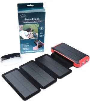 Jokari Solar Powered Portable Phone Charger. Battery Pack for Any Smartphone with Four Built In Cables, 1 each Compatible with iPhone, Android, MicroUSB, USB-C Plus Wireless for QI Enabled Devices (1)