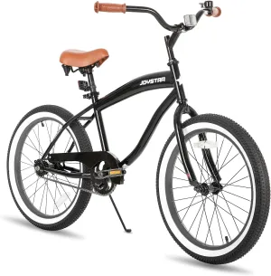 JOYSTAR 20" 24" 26" Beach Cruiser Bike for Girls, Boys, Mens and Womens, Single Speed Kids Cruiser Bikes with Coaster Brake, Multiple Colors