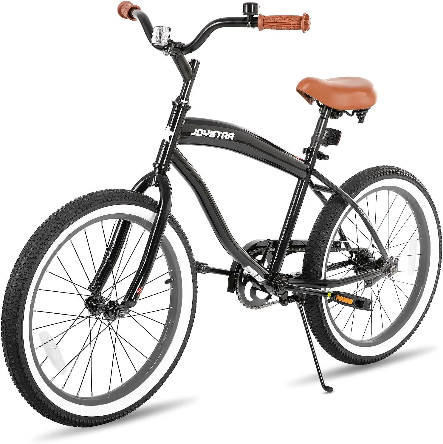JOYSTAR 20" 24" 26" Beach Cruiser Bike for Girls, Boys, Mens and Womens, Single Speed Kids Cruiser Bikes with Coaster Brake, Multiple Colors