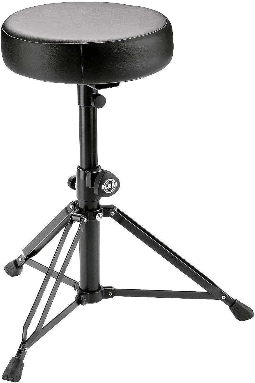 K&M Stands 14015 Professional Drummer's Throne-Black Imitation Leather (14015.000.55)