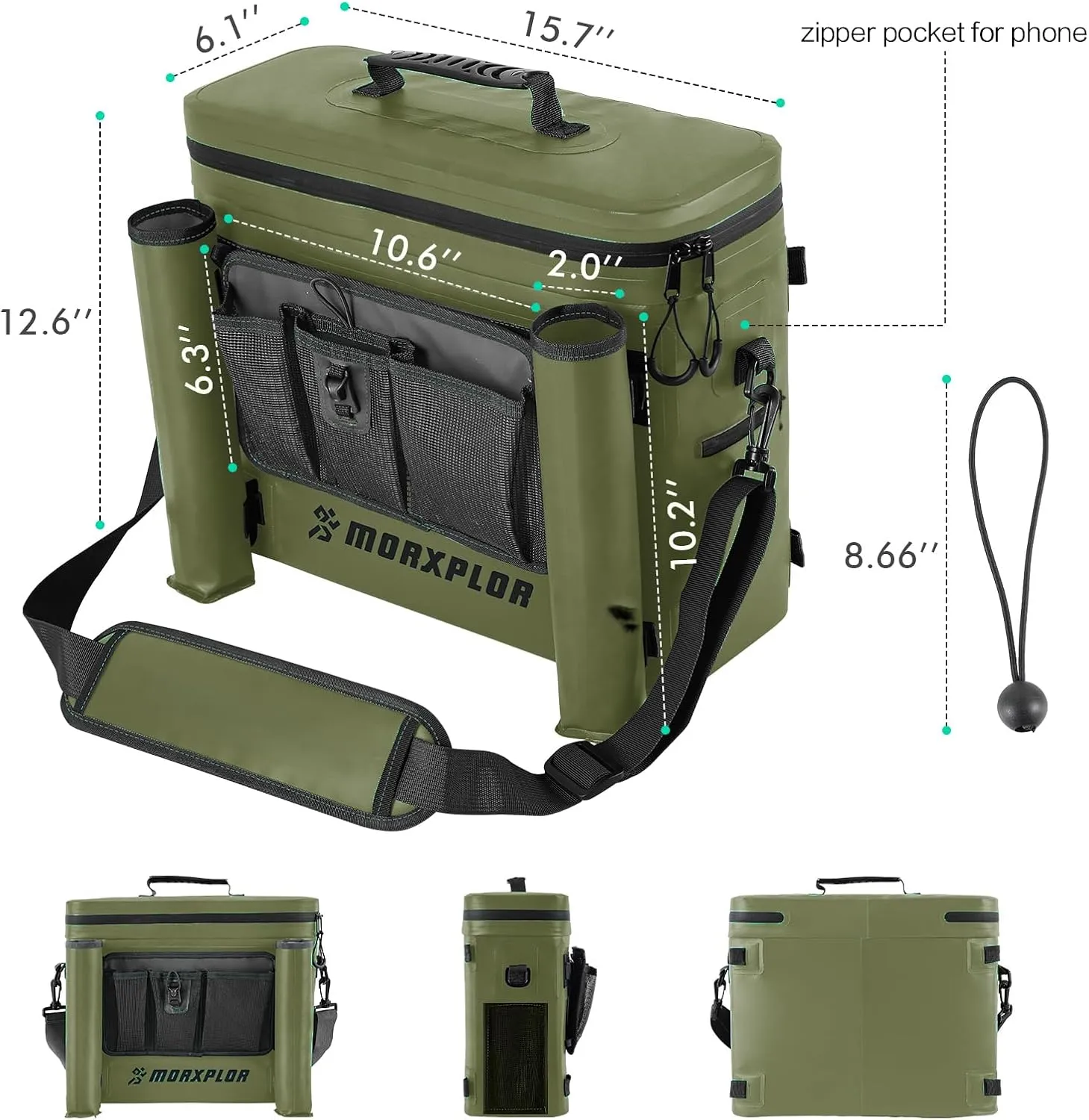 Kayak Cooler,Waterproof Kayak Seat Back Cooler for Kayaking,Kayak Accessories Cooler Bag,Protable Ice Chest,Beach Cooler,Travel Cooler for Camping or Lunch Bag